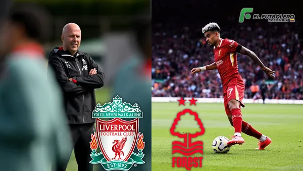 Arne Slot y Luis Díaz Foto: Escudoteca PN y Liverpool