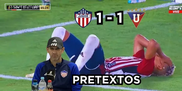 Arturo Reyes habló en la rueda de prensa de Junior FC tras el empate 1 a 1 contra LDU Quito