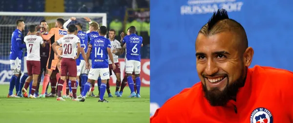 Arturo Vidal es una figura de Chile que ha compartido con colombianos en cancha