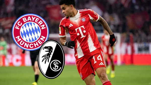 Ásí le fue a Luis Díaz en la goleada del Bayern ante el Friburgo Foto: FC Bayern y Escudoteca