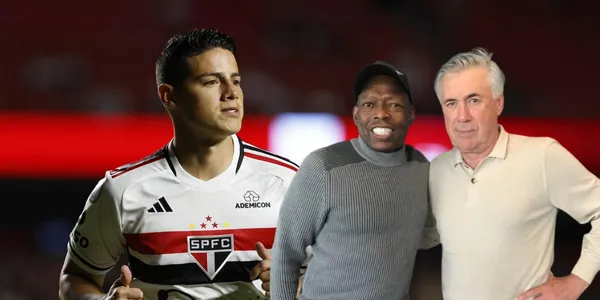 Asprilla habló de James. Foto de James tomada de Twitter @jamesdrodriguez y Asprilla de Instagram @eltinoasprilla.