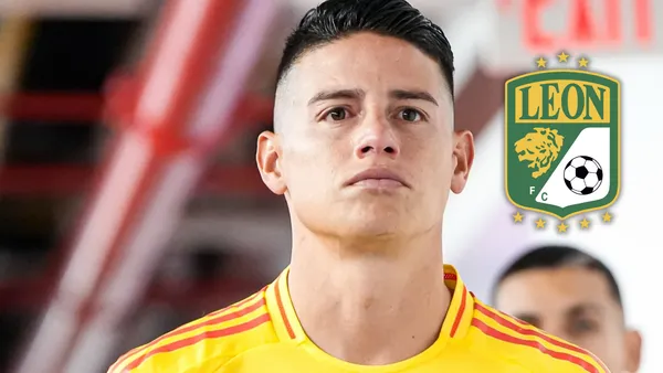Atención al destino que podría tener James tras dejar el León de México Foto: Escudoteca y James Rodríguez