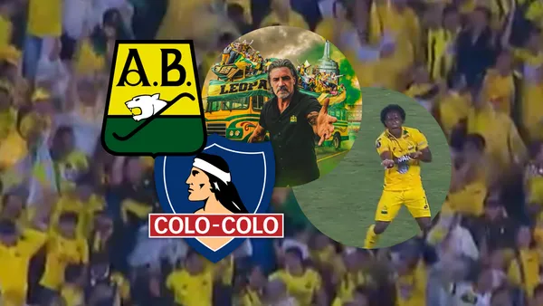 Atlético Bucaramanga hace historia en la Copa Libertadores y este es el primer gol Foto: Captura de ESPN, Escudoteca y AB