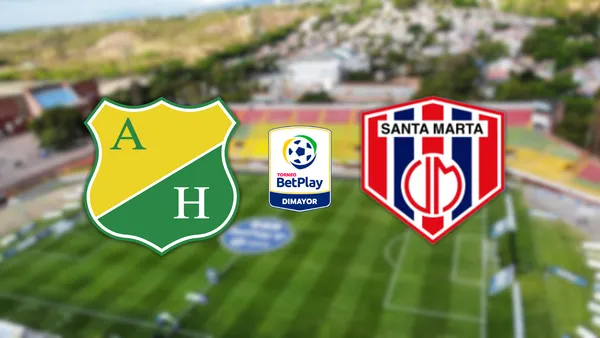 Atlético Huila vs Unión Magdalena Foto: Wikipedia y Escudoteca