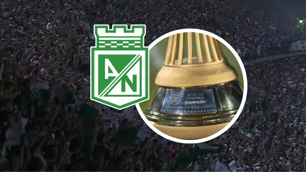 Atlético Nacional Campeón Foto: Captura de Win Sports y Escudoteca