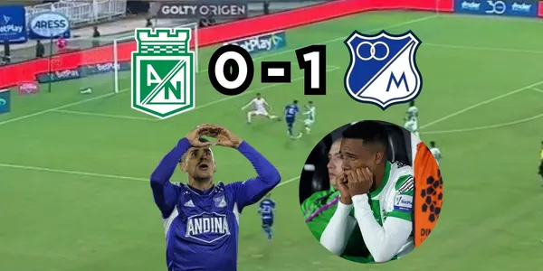 Atlético Nacional cayó frente a Millonarios FC.