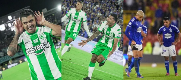 Atlético Nacional está ganando 1-0 parcialmente ante Millonarios en la gran final de la liga colombiana