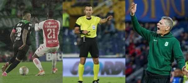 Atlético Nacional está ganando por la mínima diferencia, pero se reveló la ayuda del juez central a Santa Fe