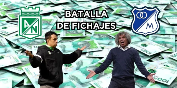 Atlético Nacional está listo para ganarle el primer duelo de fichajes 2024 a Millonarios FC.