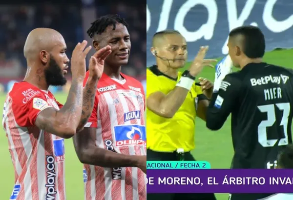 Atlético Nacional fue afectado de manera descarada por parte del arbitraje en Barranquilla.