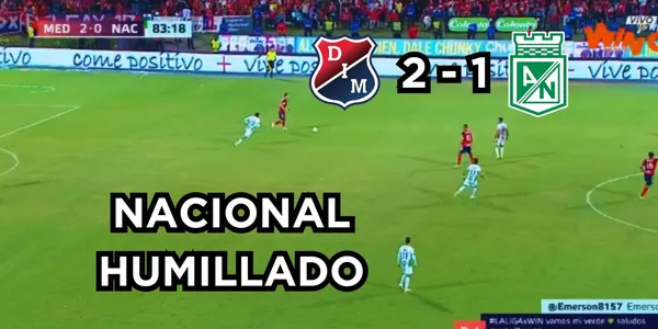 Atlético Nacional fue humillado por el DIM en el Atanasio.