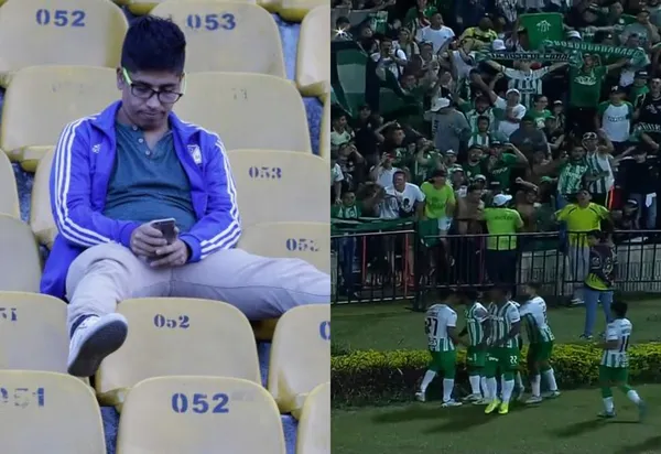 Atlético Nacional ganó y es líder de su grupo, algo que no le cayó bien a los hinchas de Millonarios FC.