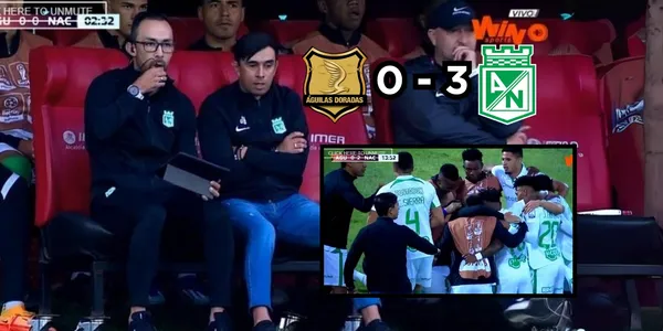 Atlético Nacional goleó a domicilio a Águilas Doradas.