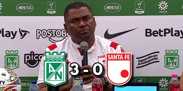 Atlético Nacional goleó al Santa Fe de Hubert Bodhert.