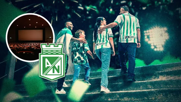 Atlético Nacional lanzó en las últimas horas su nueva película y emociona a todos sus hinchas Foto: Captura de Nacionaloficial, Escudoteca y Pexels