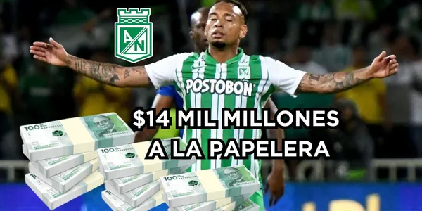 Atlético Nacional lanzó a la papelera una millonada con Jarlan Barrera.