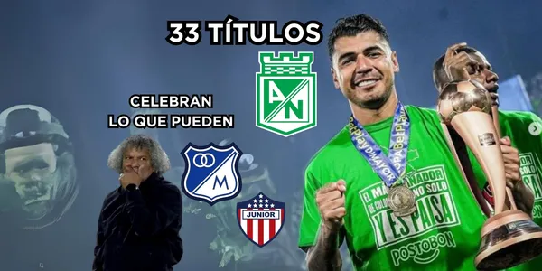 Atlético Nacional le da una lección a Millonarios FC en temas de títulos.
