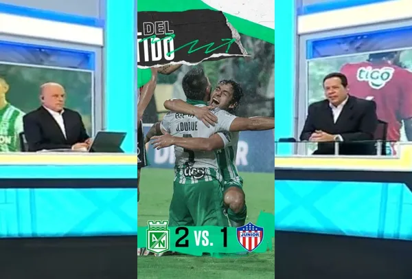 Atlético Nacional le ganó al Junior FC y en Win Sports llamaron la atención los comentarios.