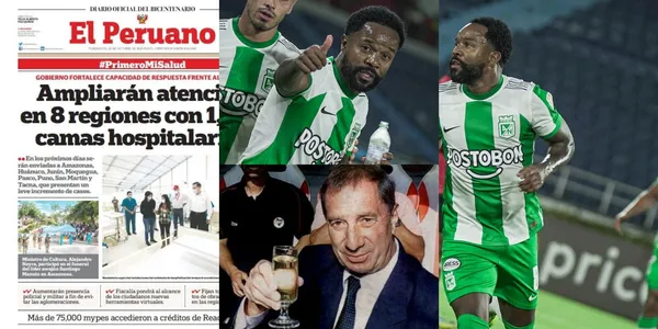 Atlético Nacional le pasó por encima al Melgar y los medios en Perú se rinden a los pies de Dorlan Pabón.