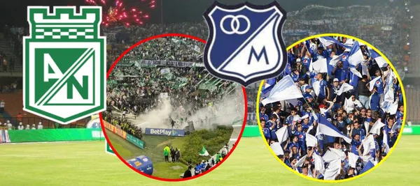 Atlético Nacional no pudo terminar el partido ante DIM por pelea de los hinchas
