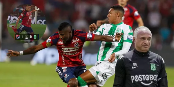 Atlético Nacional perdió 1-0 ante Independiente Medellín en el estadio Atanasio Girardot