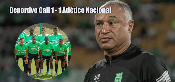 Atlético Nacional no pudo ganar ante Deportivo Cali en el estadio Palmaseca por liga