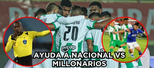 Atlético Nacional recibió una posible ayuda del VAR ante Millonarios en el partido por Copa Colombia
