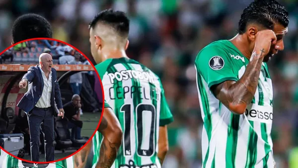 Atlético Nacional se derrumba en la liga colombiana (Foto tomada de El Colombiano y redes Nacional)