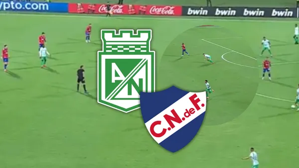Atlético Nacional sufre con este jugador de la visita por una llamativa razón Foto: Escudoteca y Captura de ESPN