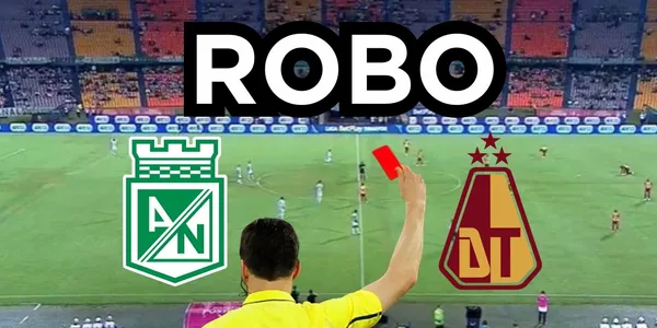 Atlético Nacional víctima de un robo arbitral contra el Deportes Tolima.