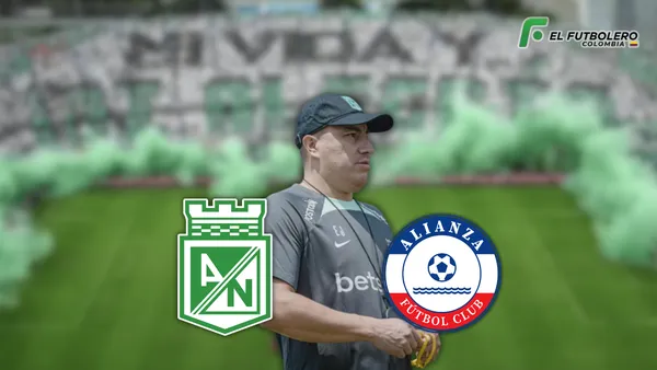 Atlético Nacional vs Alianza FC Foto: Futbolred, Nacionaloficial y Escudoteca PN