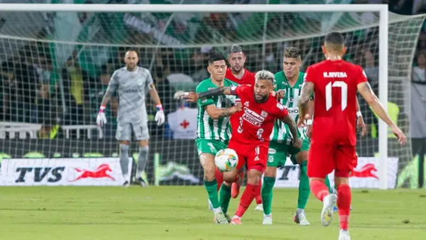 Atlético Nacional vs América de Cali Foto: Antena 2