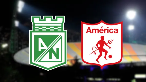 Atlético Nacional vs América de Cali Foto: Escudoteca y El Colombianp