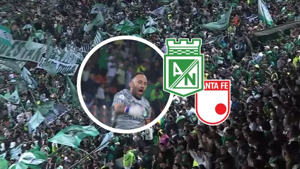 Atlético Nacional vs Independiente Santa Fé Foto: Captura de pantalla Win Sports