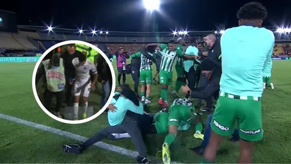 Atlético Nacional vs Independiente Santa Fe Foto: Captura de Pantalla Win Sports