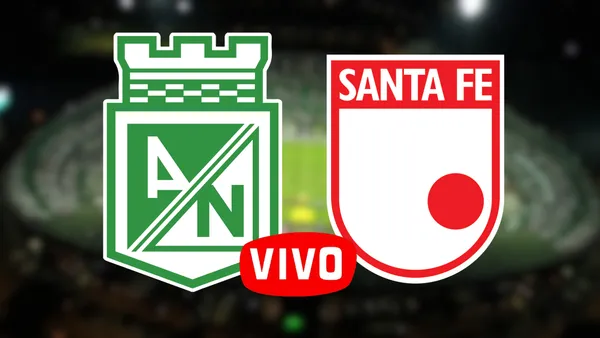 Atlético Nacional vs Independiente Santa Fe Foto: Escudoteca y El Colombiano