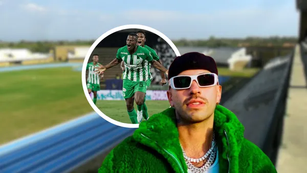 Atlético Nacional y Feid Foto: El Colombiano, Futbolred e Inder