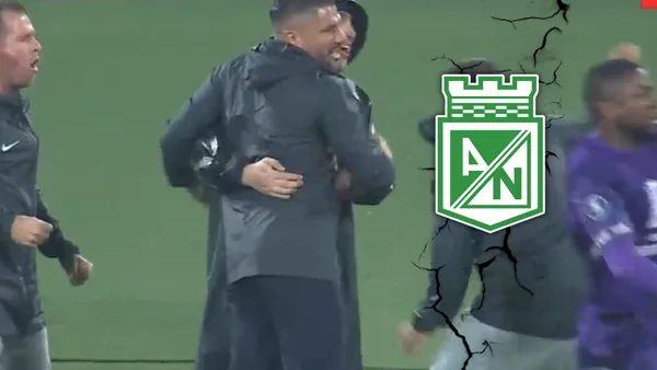 Aunque Nacional goleó, Gandolfi fue honesto sobre lo que realmente siente. Foto: Escudoteca y Captura de ESPN