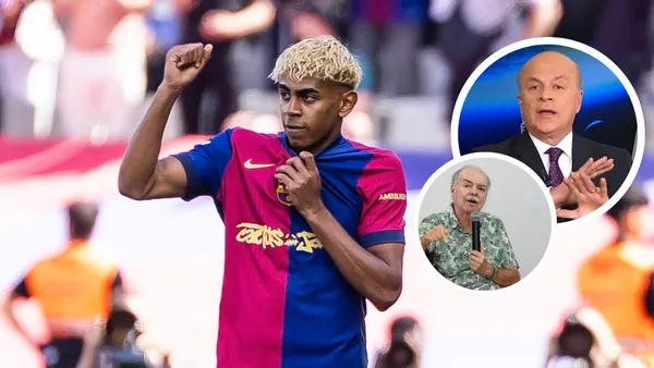 Barcelona dio un golpe brutal al Madrid y las reacciones de Vélez e Iván Mejía fueron demoledoras. Foto: CAV, Iván Mejía y FC Barcelona