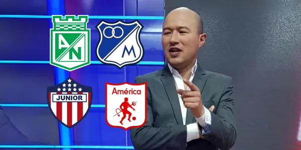 Bermúdez dijo cuál es el equipo que manda ahora en Colombia. Foto tomada del medio El Tiempo, logos de Wikipedia.