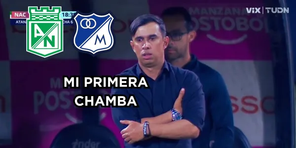 Bodmer con un récord negativo impresionante en Atlético Nacional. Foto captura de pantalla de Win Sports.