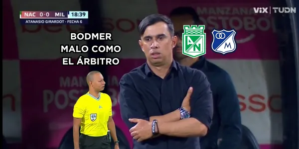 Bodmer criticado en Nacional. Foto captura de pantalla de Win Sports.