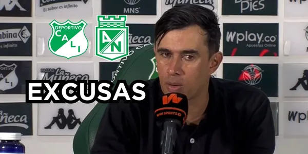 Bodmer fue atacado en la rueda de prensa. Foto captura de pantalla DIMAYOR en Youtube y logos de Wikipedia.