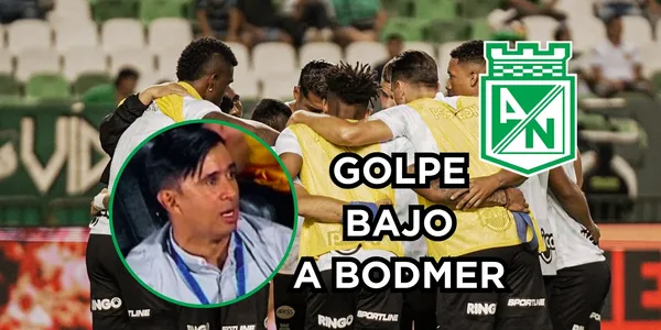 Bodmer recibiría un golpe bajo. Foto de Nacional tomada de Twitter @nacionaloficial, Bodmer captura de pantalla ESPN.