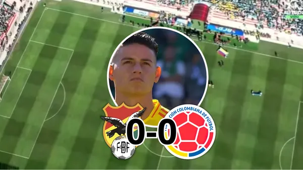 Bolivia vs Colombia Foto: Captura de Fútbol RCN y Escudoteca PN
