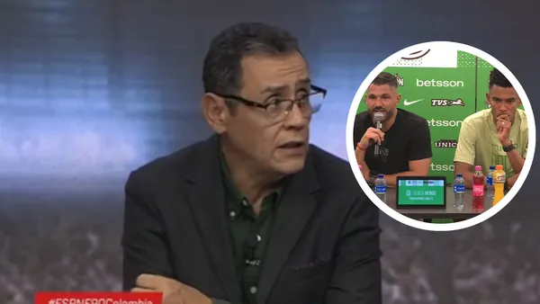 ¡Bomba de Pacho Vélez! El grave problema que filtró en Nacional. Foto: Captura de ESPN y Dimayor