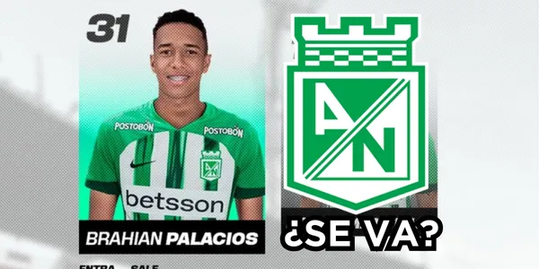 Brahian Palacios genera dudas en Nacional. Foto tomada de Twitter @nacionaloficial.