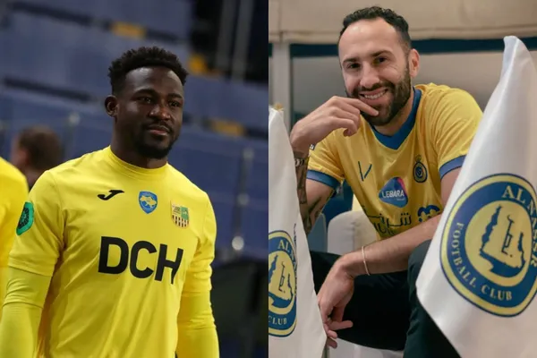 Brayan Riascos y David Ospina ahora juegan en Arabia Saudita y están por enfrentarse dentro de poco tiempo.