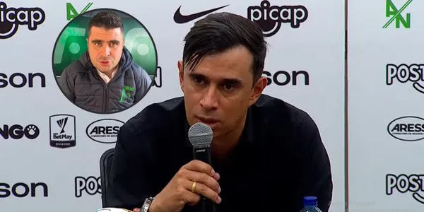 Cadavid habló del caso Bodmer. Foto de Bodmer captura de pantalla de rueda de prensa, foto Cadavid YouTube El Futbolero Colombia.