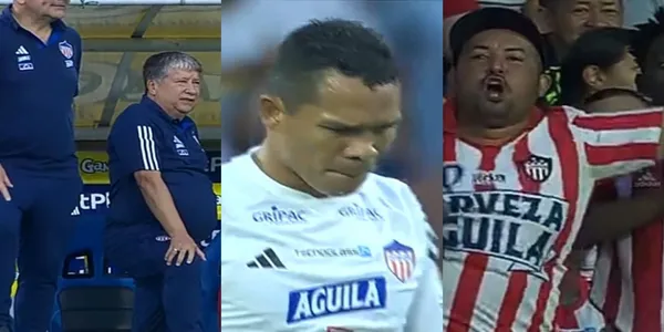 Calros Bacca con una sequía goleadora impresionante en el Junior FC y se comió un gol cantado contra Deportes Tolima.